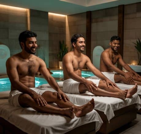 men groups prefer female massage therapists